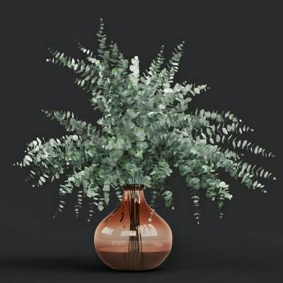现代花瓶花卉 玻璃瓶